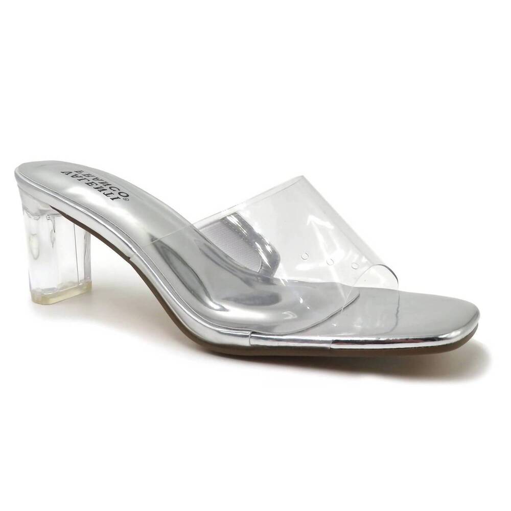 NEW VALENTI FRANCO women's lucid-5 sandal in silver